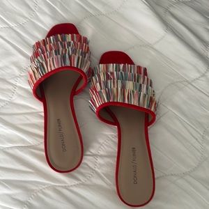 Barely worn, like new Donald Pliner sandals, size 10M